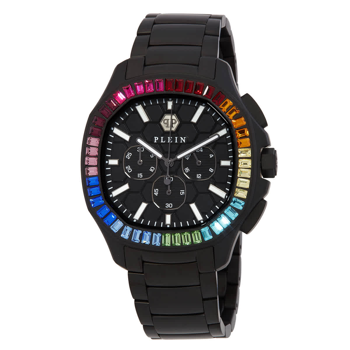 Philipp Plein High-Conic Chronograph Quartz Crystal Black Dial Mens Watch PWSAA0723 289$