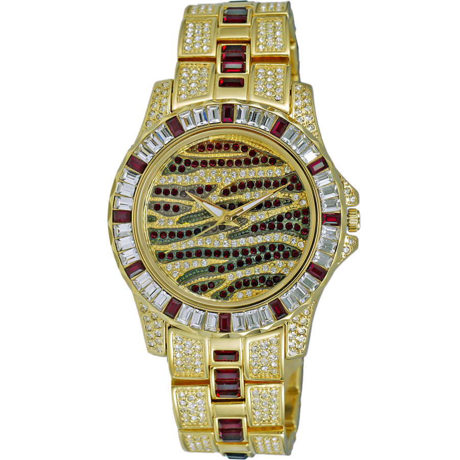 Adee Kaye Chameleon Quartz Red Dial Unisex Watch AKJ1177R