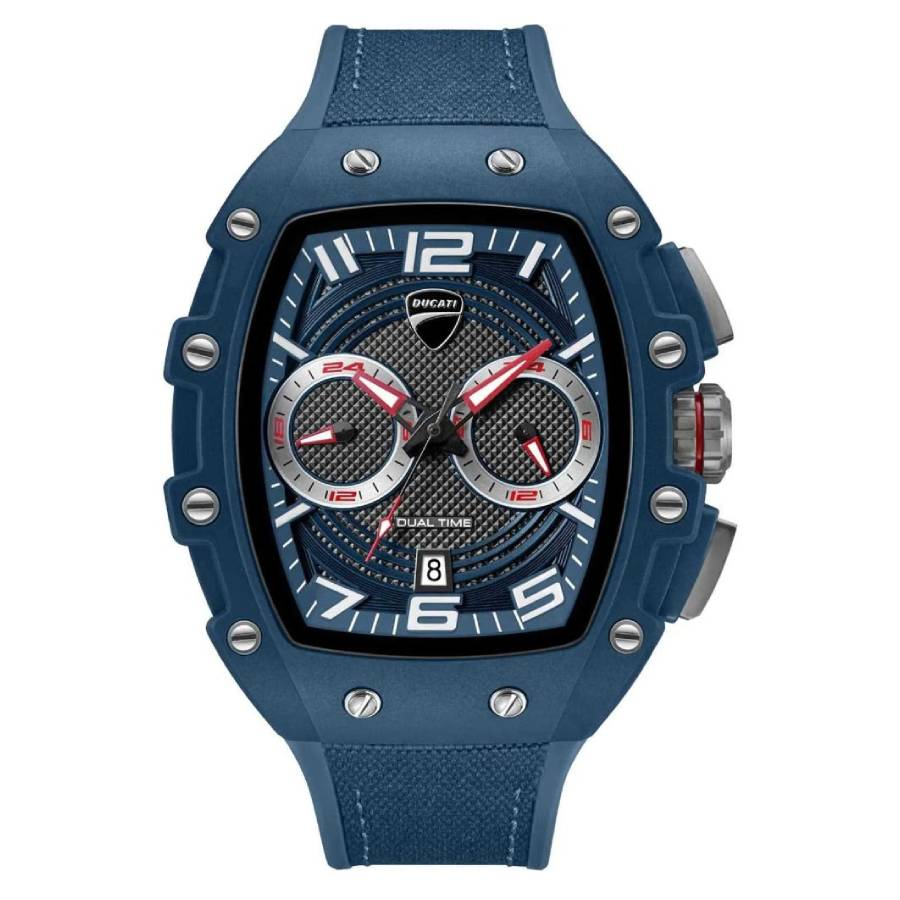 Ducati Dual Time Quartz Blue Dial Mens Watch DTWGO0001901 143$