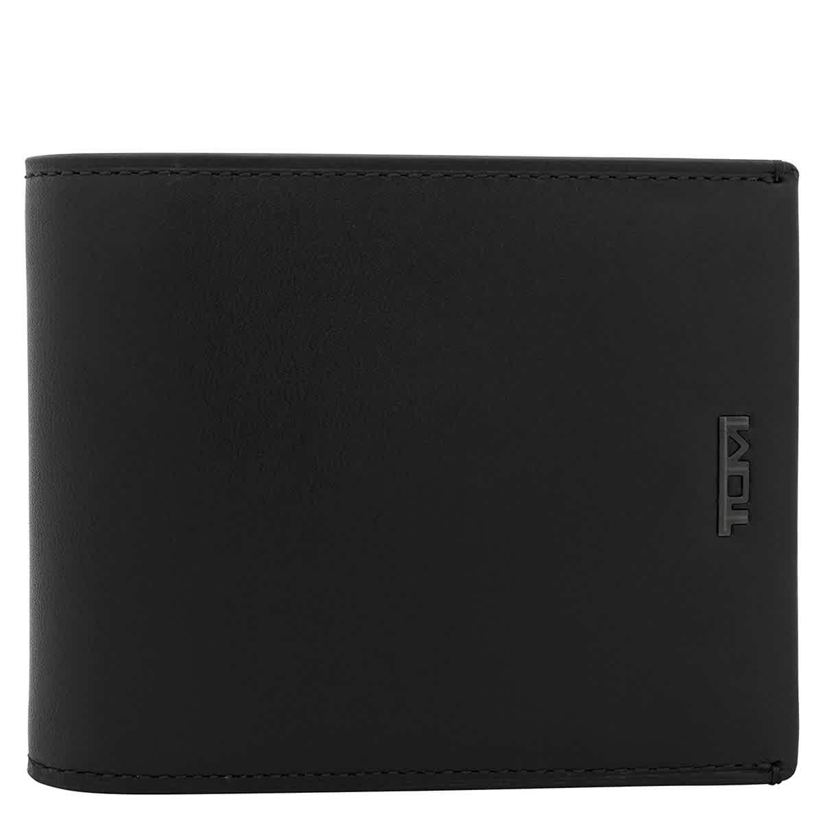 Tumi Black Smooth Global Wallet With Coin Pocket