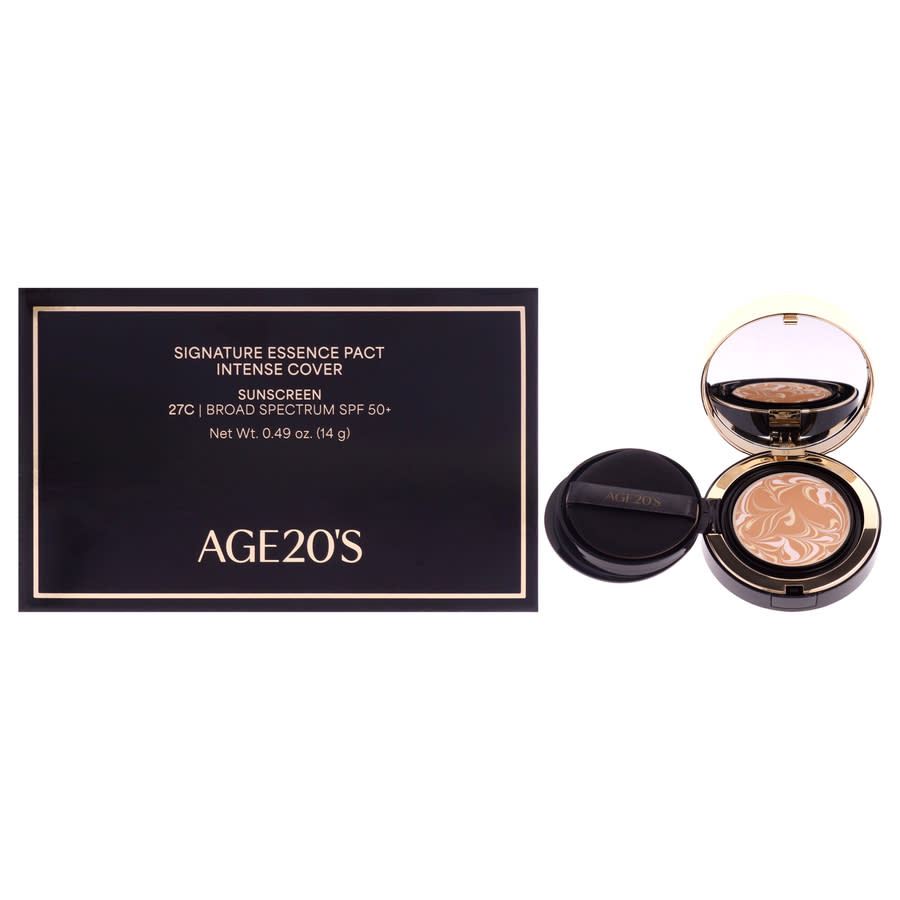 Age20s Ladies Signature Essence Pact Intense Cover SPF 50 Plus 0.49 oz 27C Honey Makeup 8801046450659