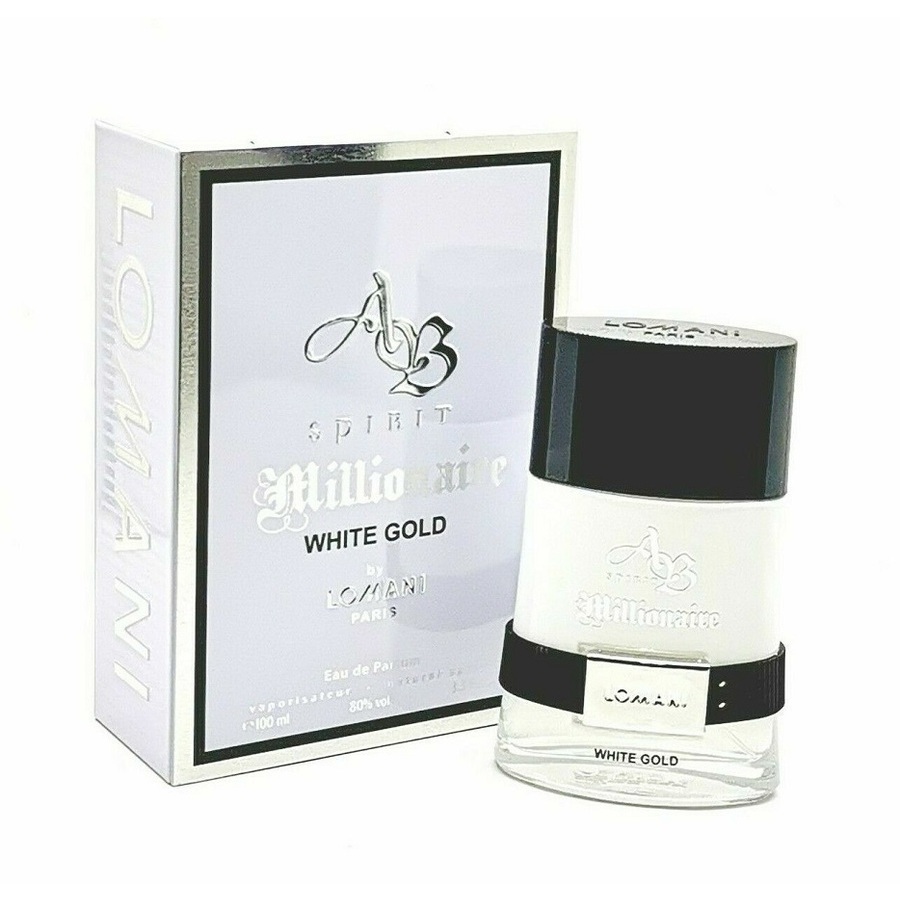 Lomani Mens Spirit Millionaire White Gold EDP 34 oz Tester Fragrances 000000007185 21$