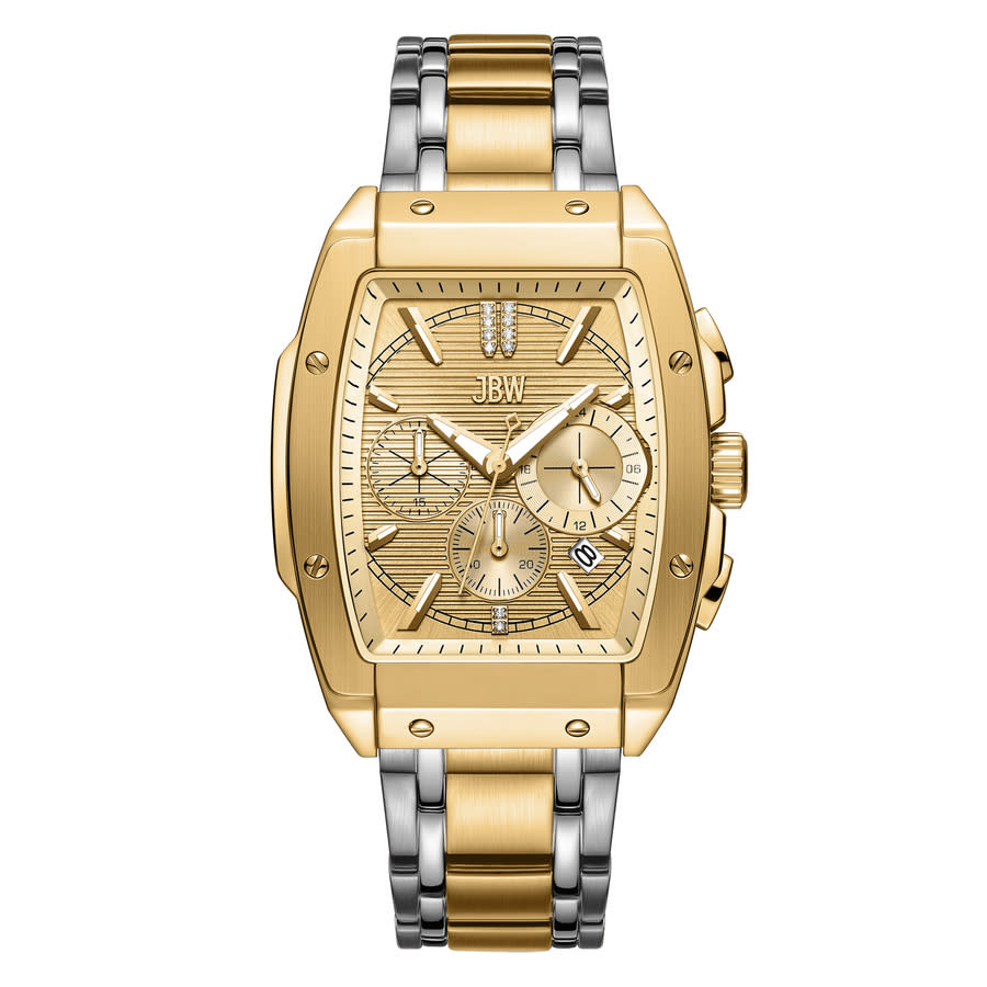 JBW Echelon Collection Chronograph Quartz Gold Dial Mens Watch J6409B 373$