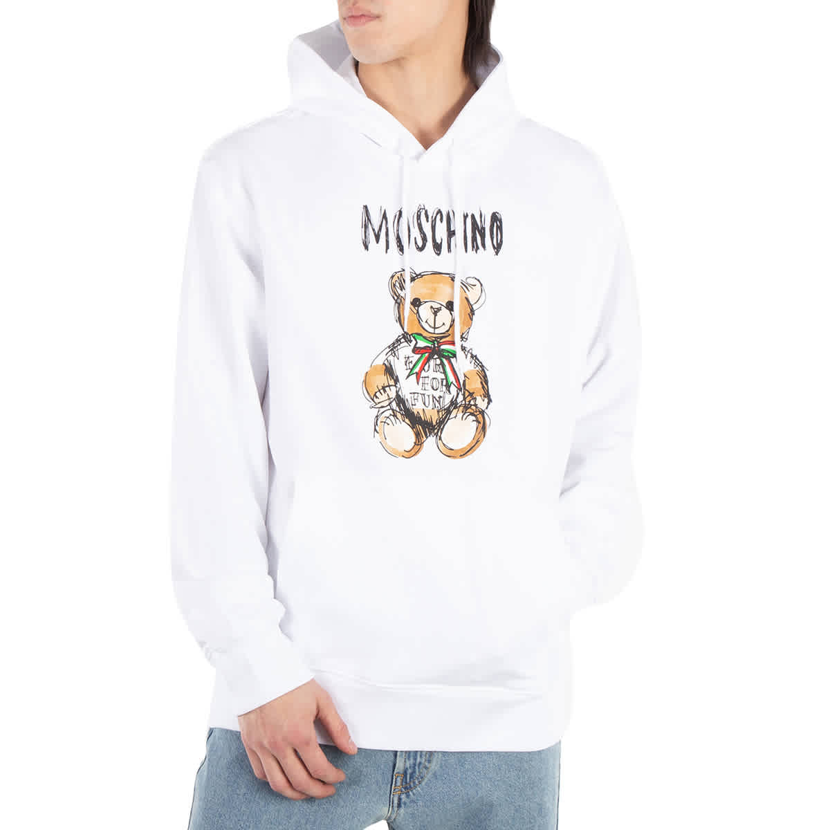 パーカー・フーディ Moschino Drawn Teddy Bear Sweatshirt Moschino Drawn Teddy Bear Logo Hoodie | eBay