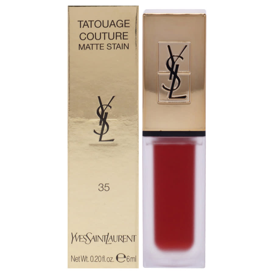 Yves Saint Laurent Ladies Tatouage Couture Liquid Matte Lip Stain 02 oz 35 Rouge Tatouage Makeup 3614272936690 35$