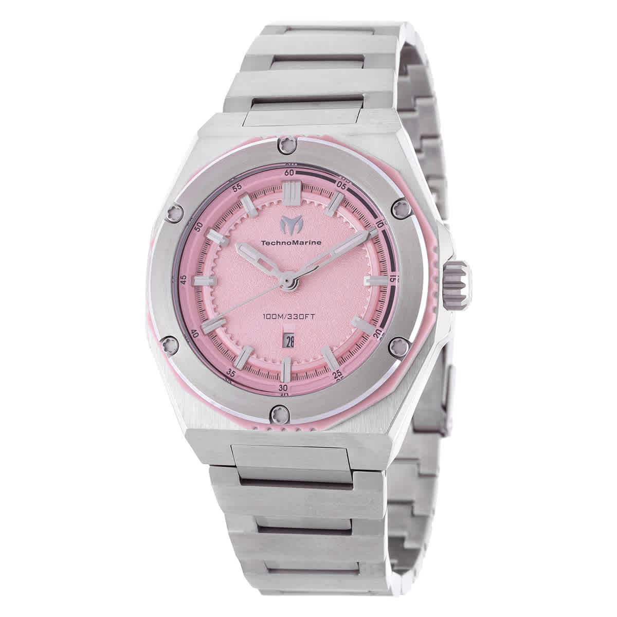 Technomarine Coral Quartz Pink Dial Ladies Watch TM-416042 146$