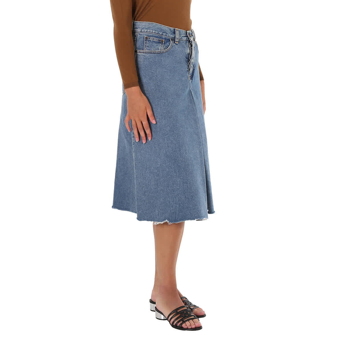 Maison Margiela Ladies High-waisted Denim Culottes | eBay