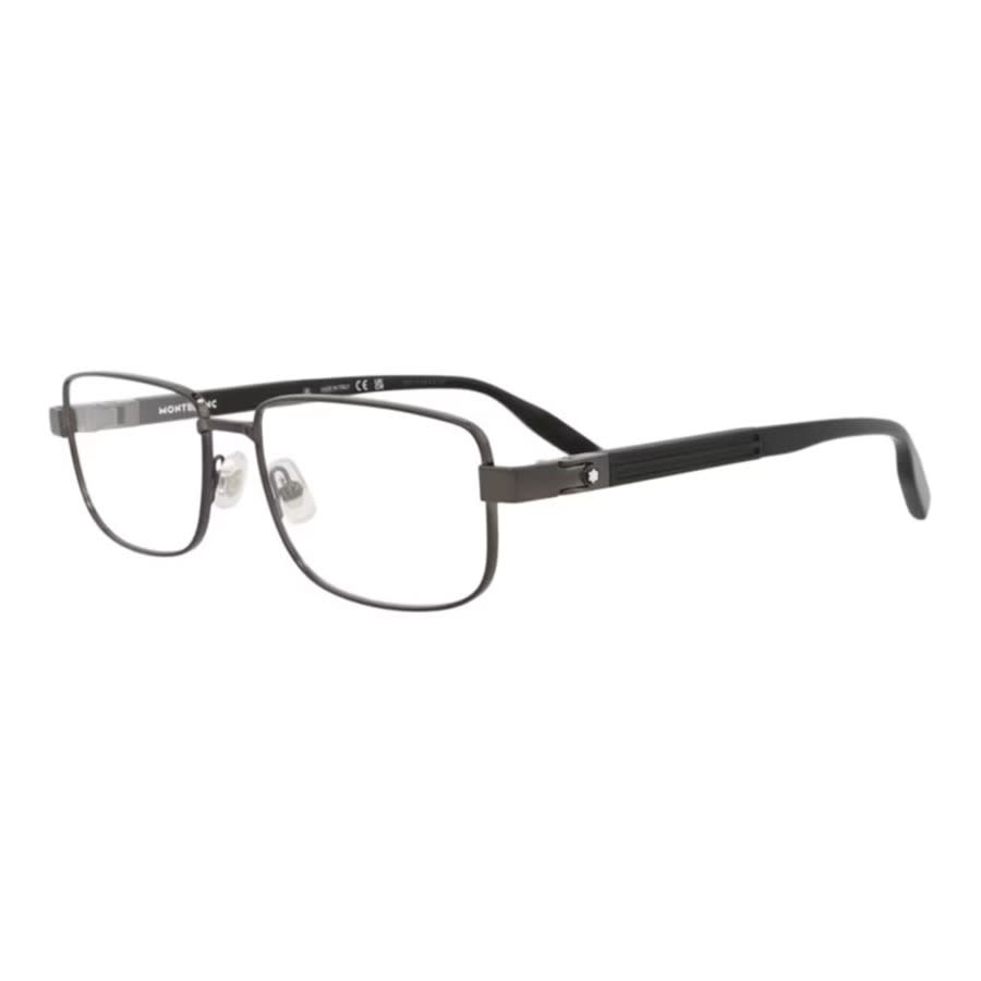 Montblanc Mens Black Rectangular Eyeglass Frames MB0034O 004