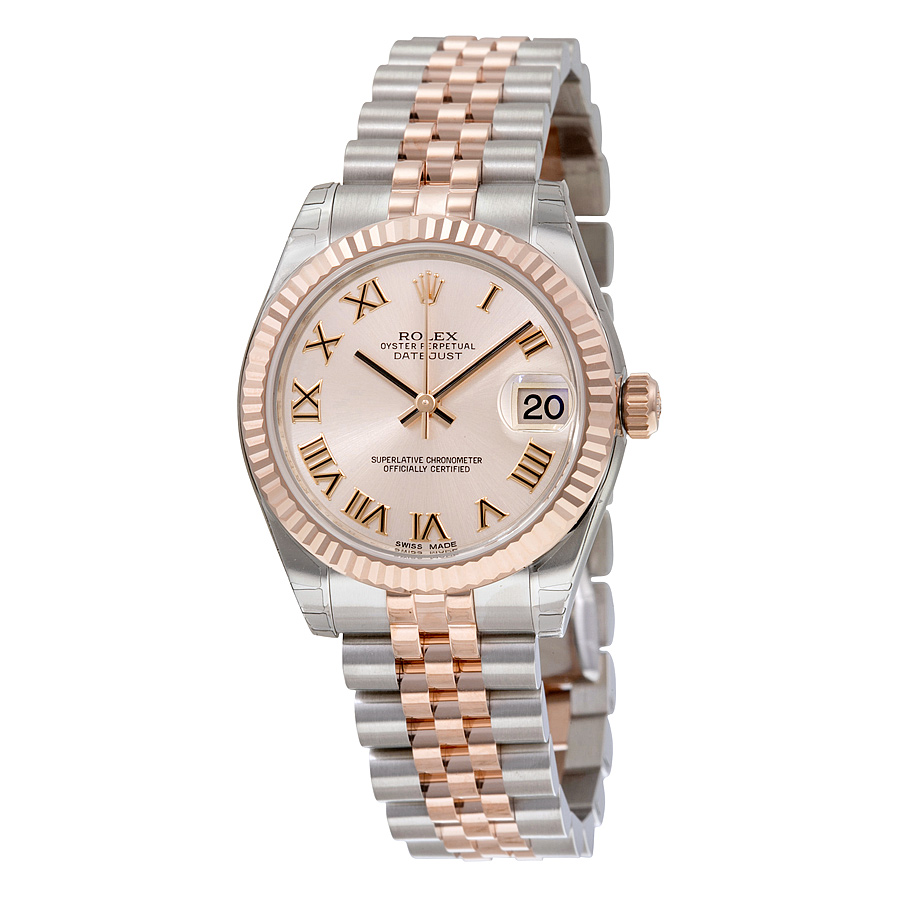 preowned rolex datejust lady 31 pink dial ladies watch 178271prj