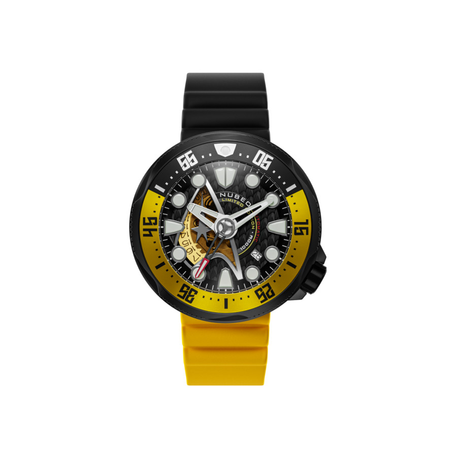 Nubeo Ventana Yellow Dial Mens Watch NB-6104-01 389$