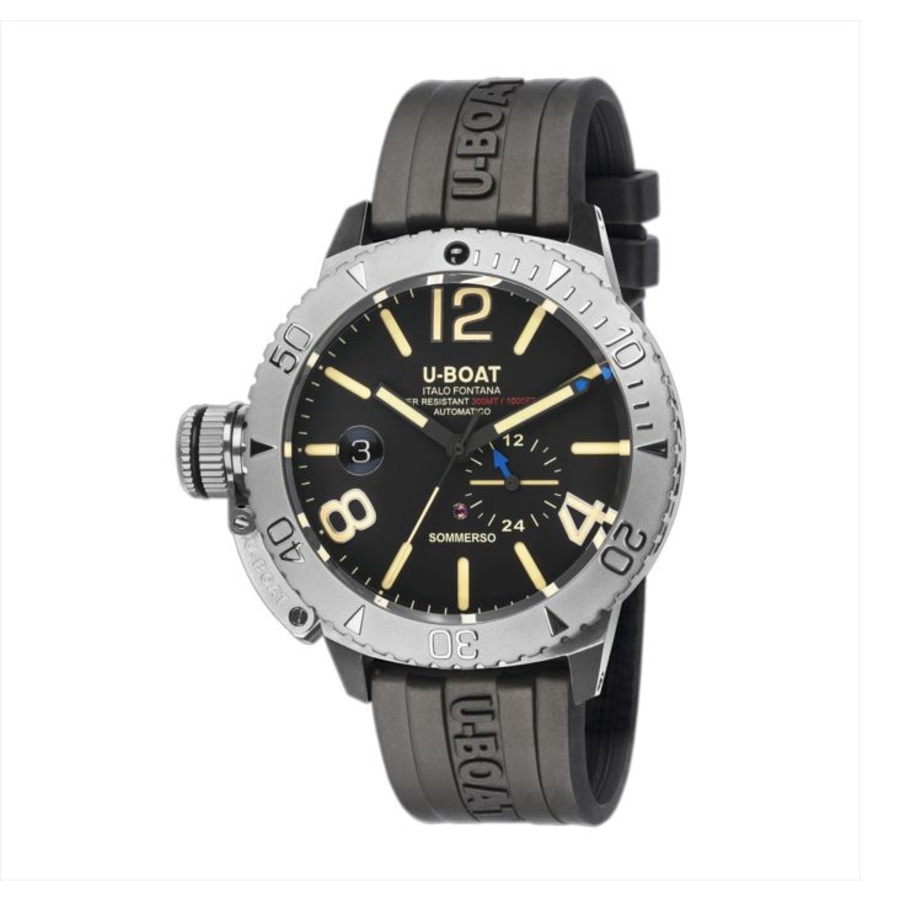 U-Boat Lefty Sommerso Automatic Black Dial Mens Watch 9007/A