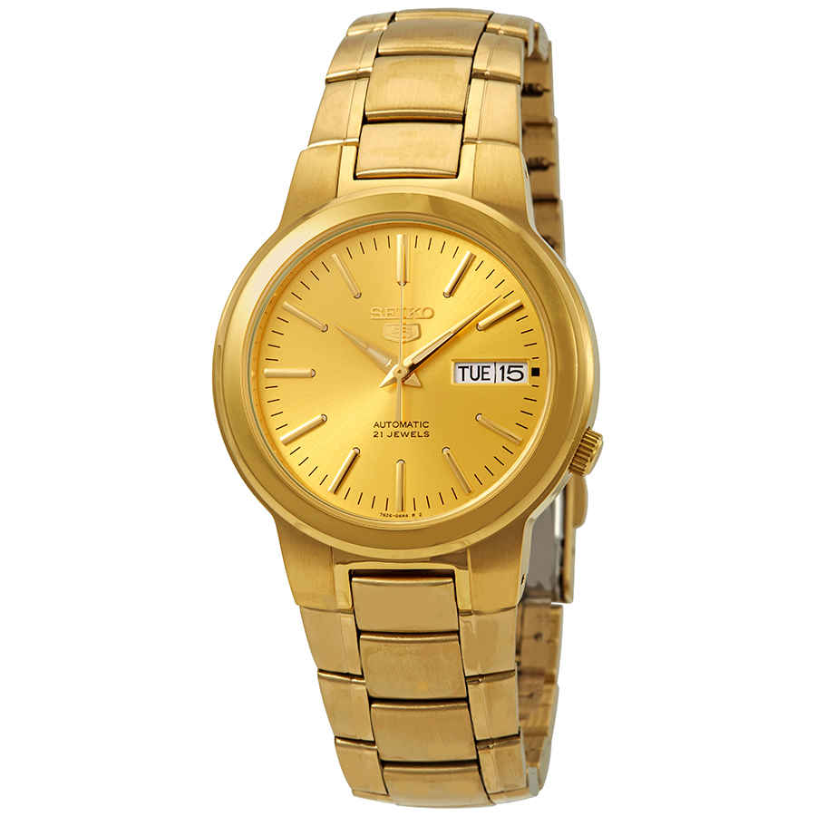 Seiko Series 5 Automatic Gold Dial Mens Watch SNKA10 194$