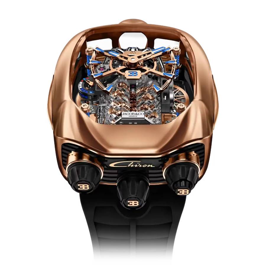 Jacob & Co. Bugatti Chiron Tourbillon Hand Wind Mens Watch BU200.40.AA.AA.C