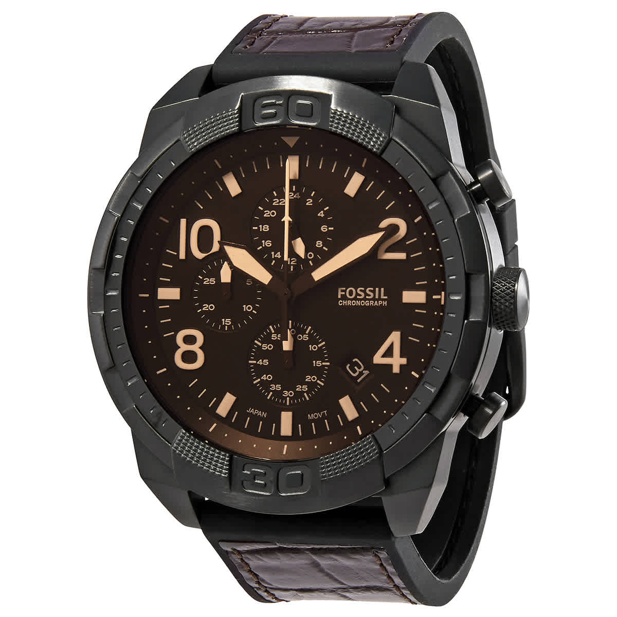 Fossil Bronson Chronograph Quartz Brown Dial Men's Watch FS5713 796483498600 eBay