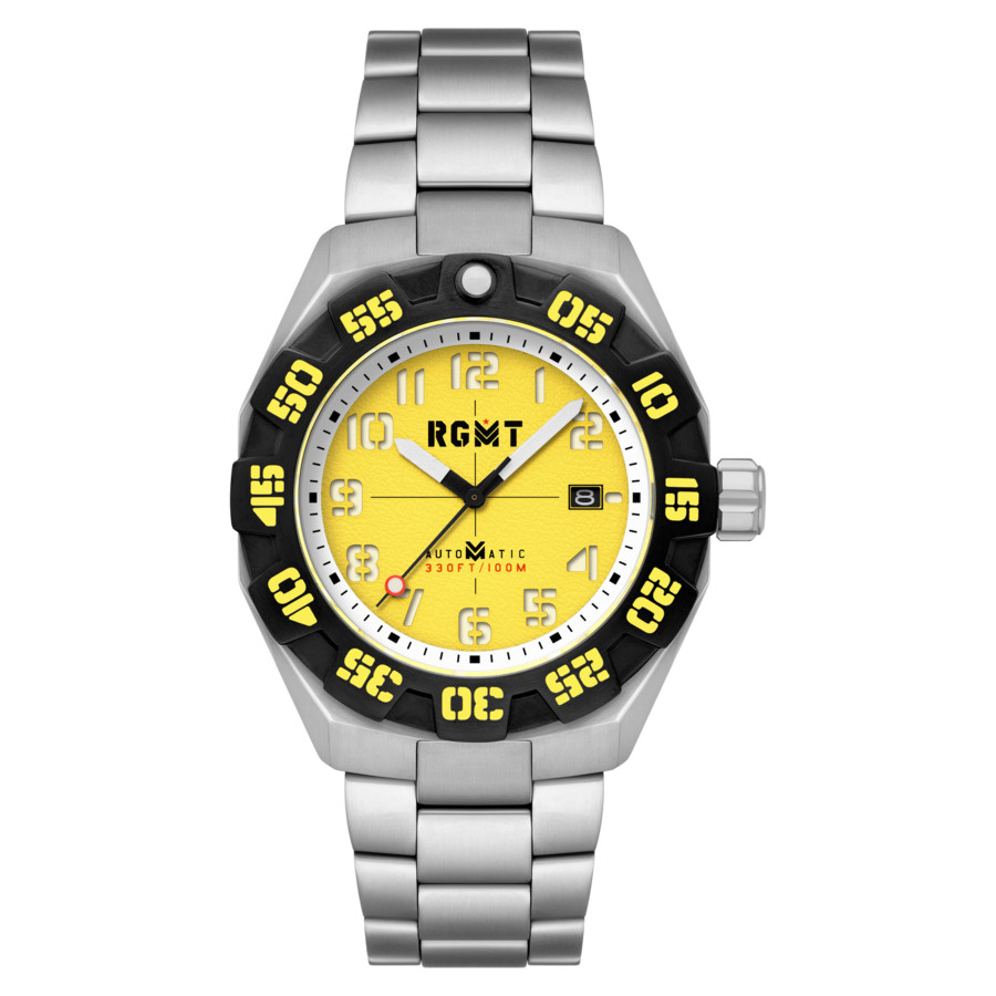 RGMT Field Master Yellow Dial Mens Watch RG-8032-AA