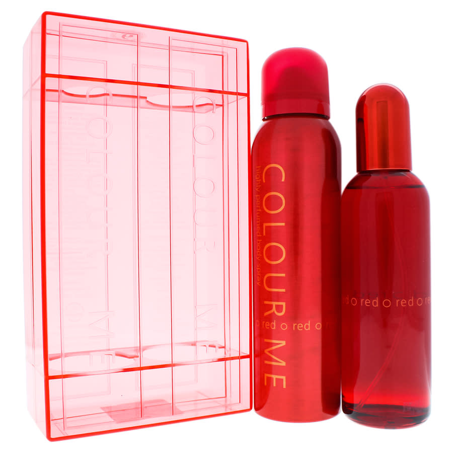 Colour Me Red by Milton-Lloyd for Women - 2 Pc Gift Set 34oz EDP 5oz Body Spray 19$