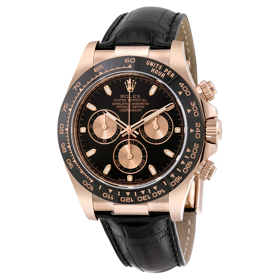 Preowned Rolex Cosmograph Daytona Chronograph Black Dial Mens Watch 116515LN
