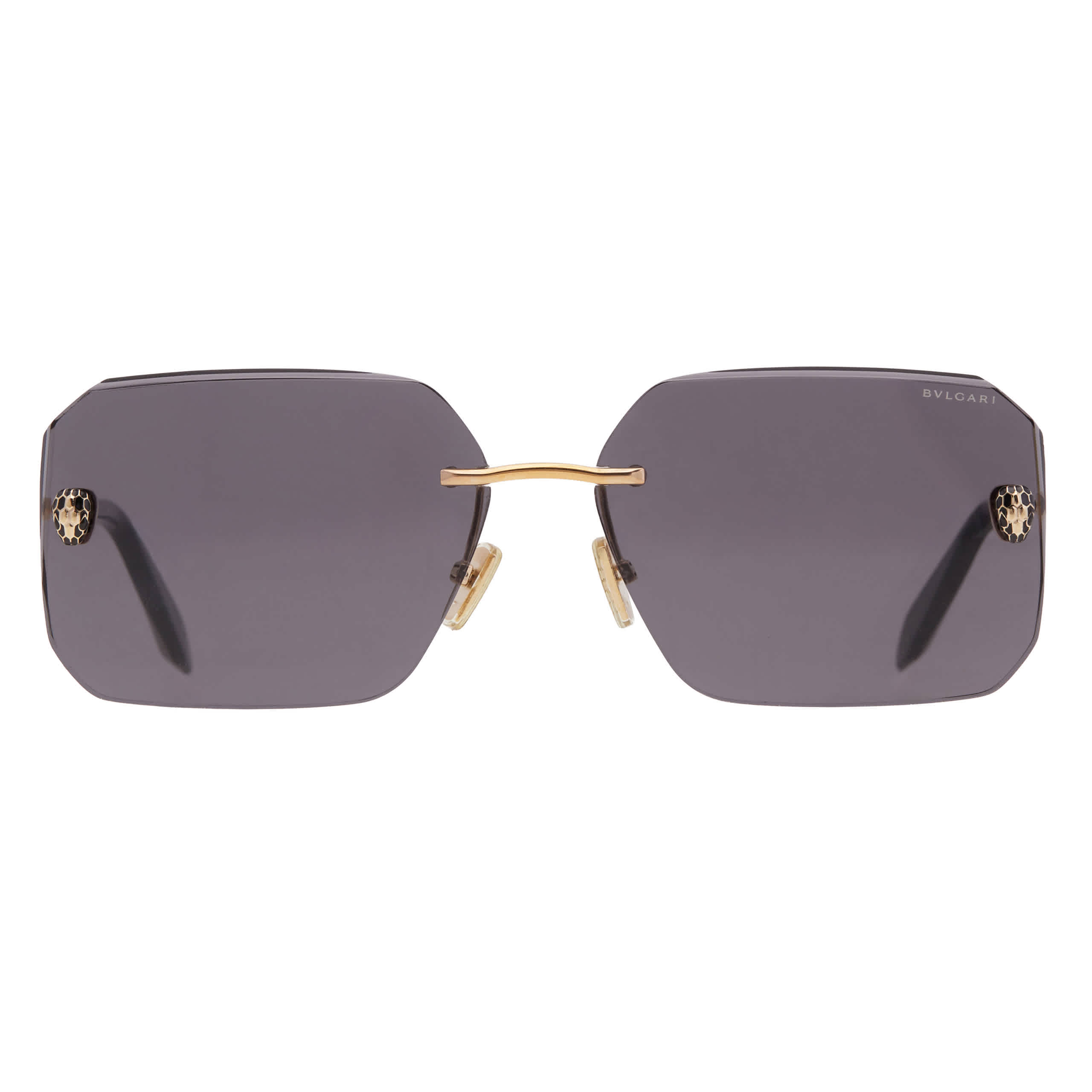 Bvlgari Serpenti Forever Smoke Rectangular Ladies Sunglasses BV40026U 33A 62