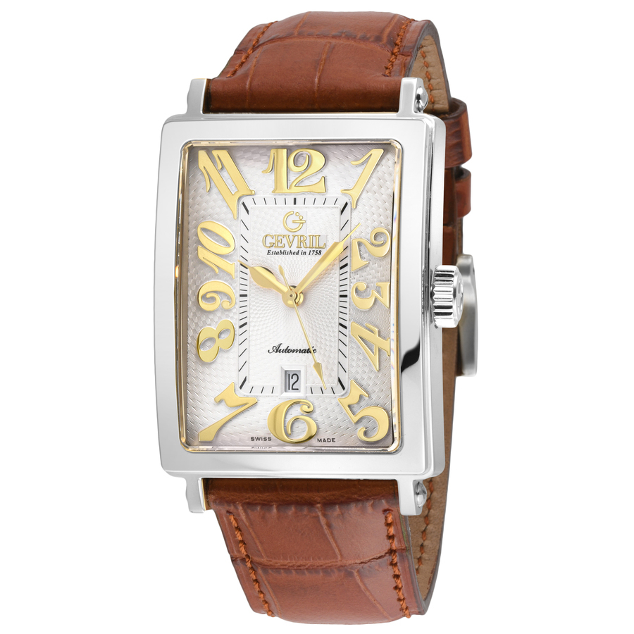 Gevril Avenue of Americas Automatic White Dial Mens Watch 15005-5 786$