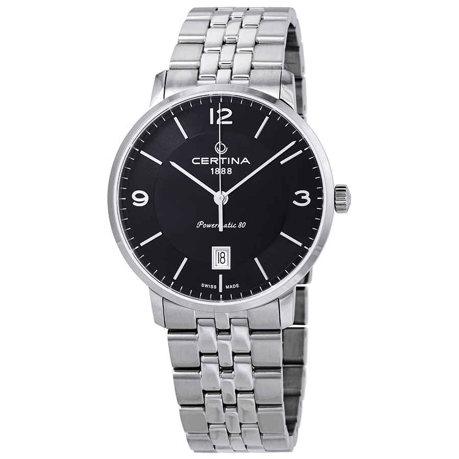 Certina DS Caimano Powermatic 80 Black Dial Mens Watch C0354071105700 349$
