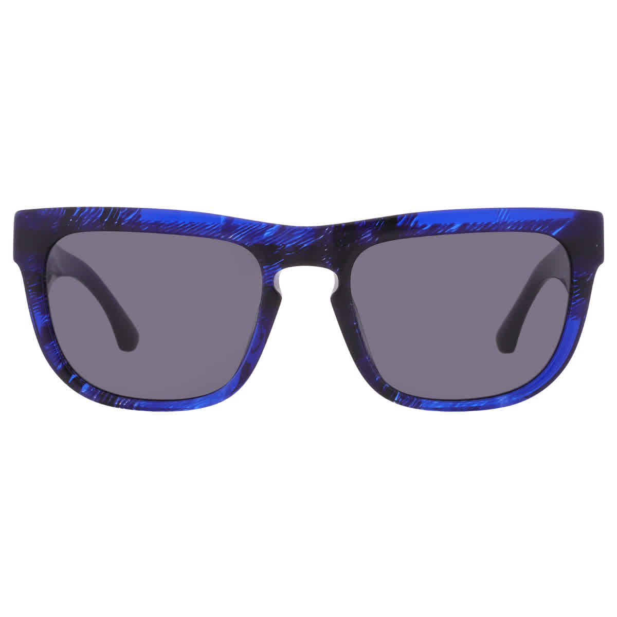 Burberry Man Sunglass BE4431U - Frame color: Check Blue, Lens color: Dark Grey