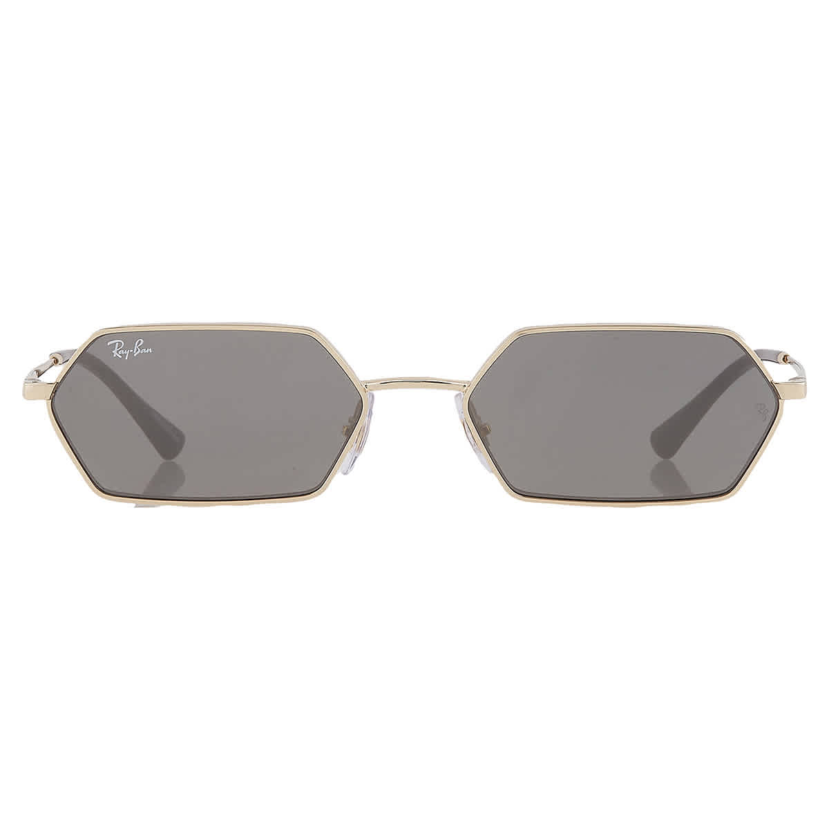 Ray-Ban Unisex Sunglass Yevi Bio-Based -  Frame color: Light Gold, Lens color: Dark Grey