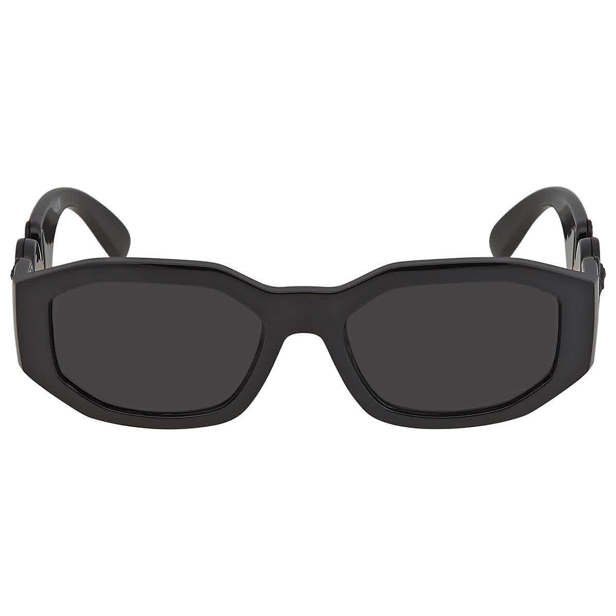Versace Unisex Sunglass Biggie - Frame color: Black, Lens color: Dark Grey