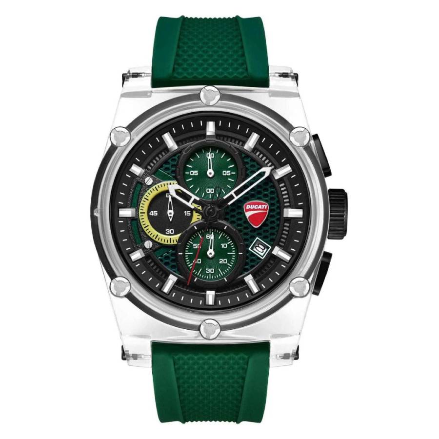Ducati Chronograph Quartz Green Dial Mens Watch DTWGO0001603