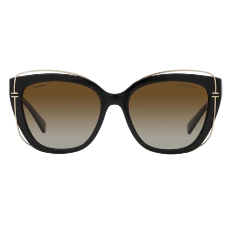 Tiffany & Co. Woman Sunglass TF4148 - Frame color: Black, Lens color: Polarized Brown Gradient