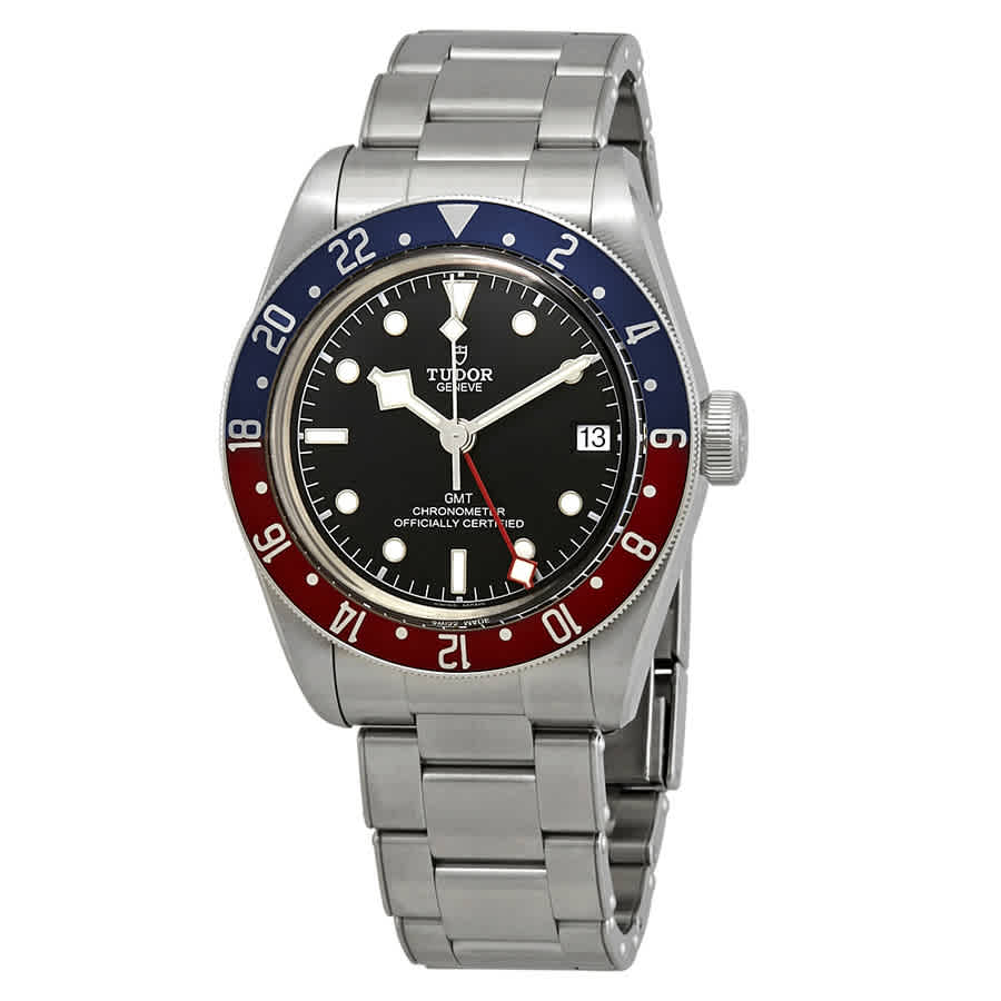Tudor Black Bay Automatic Black Dial Mens GMT Pepsi Bezel Watch 79830RB0001