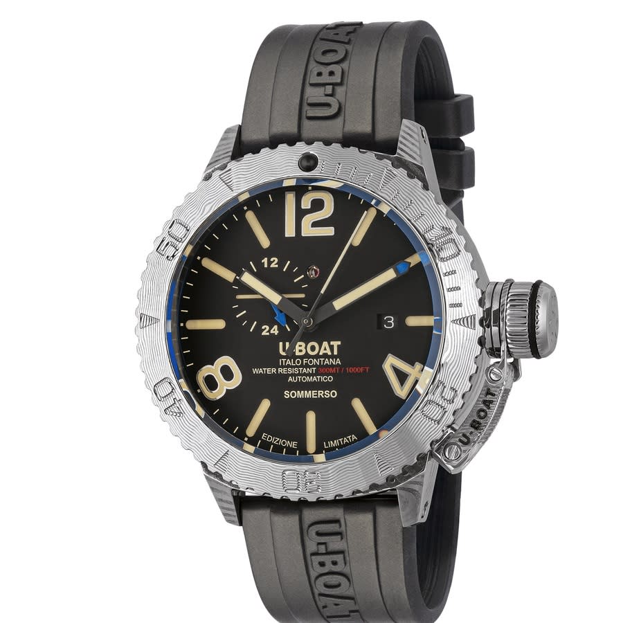 U-Boat Sommerso Automatic Black Dial Mens Watch 9988