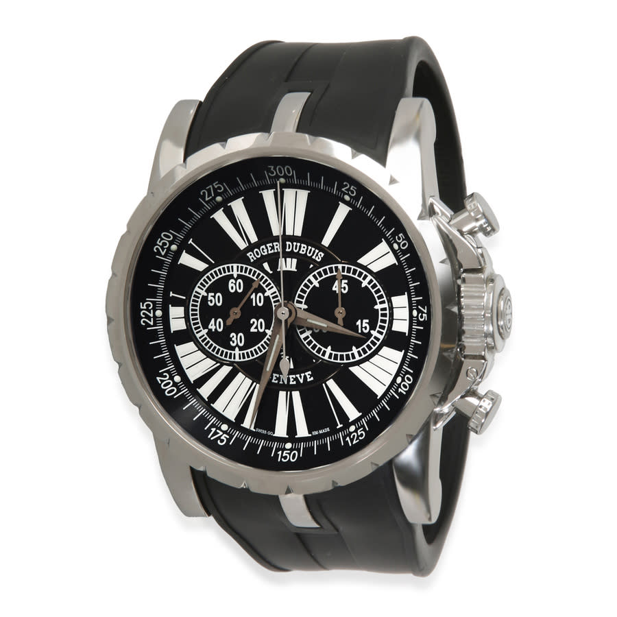Pre-owned Roger Dubuis Excaliber Chronograph Automatic Black Dial Mens Watch EX45 78 9 9.71R