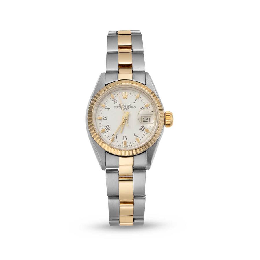 Preowned Rolex Datejust Automatic Chronometer White Dial Ladies Watch 69173 WRO