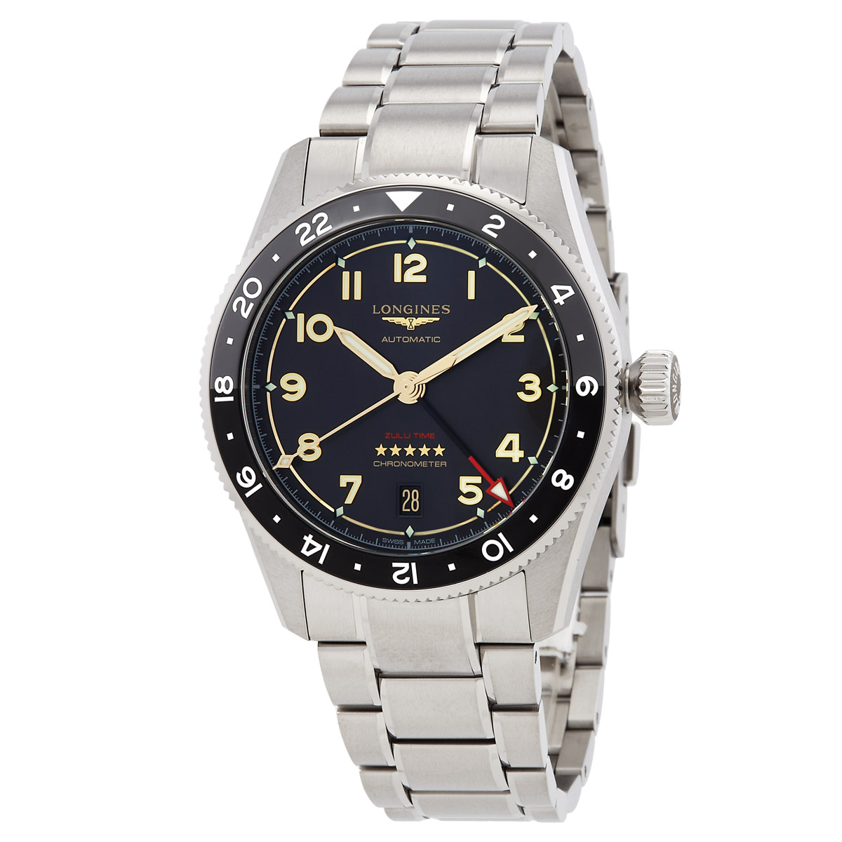 Pre-owned Longines Spirit Zulu Automatic Watch L38021536 2795$