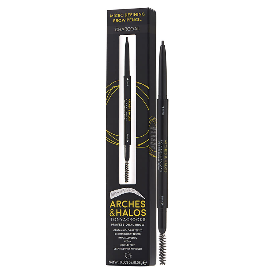 Arches & Halos Ladies Micro Defining Brow Pencil 0.003 oz Charcoal Makeup 818881020877