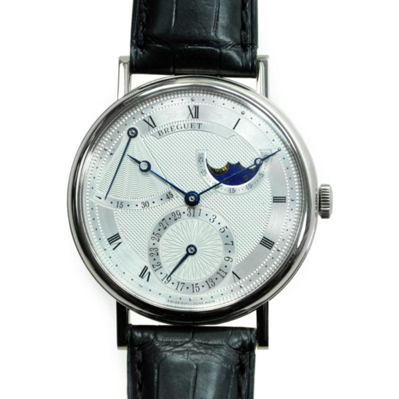 Breguet Classique Power Reserve Silver Dial Automatic White Gold Mens Watch 7137bb119v6 25495$