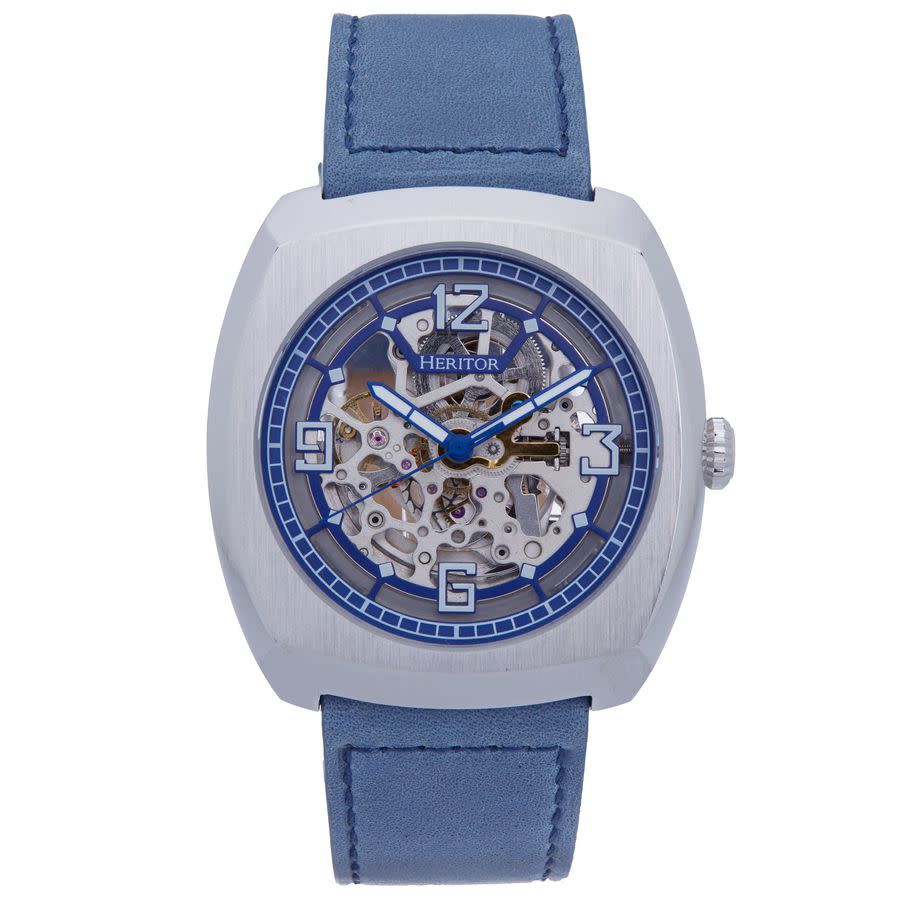 Heritor Gatling Blue Dial Mens Watch HERHS2301