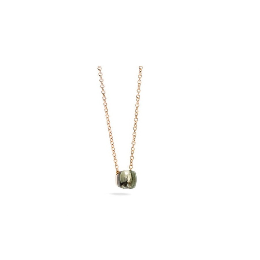 Pomellato Nudo Necklace in 18kt Rose Gold with Prasiolite