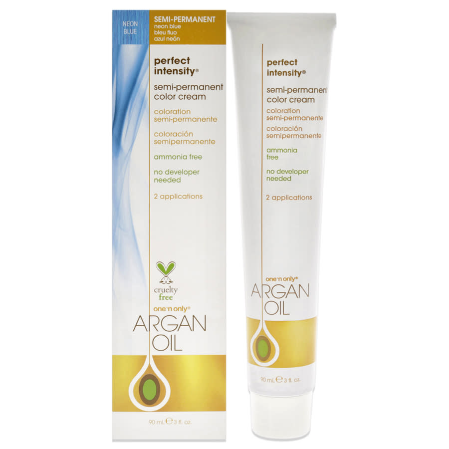 One n Only Argan Oil Perfect Intensity Semi-Permanent Color Cream 3 oz Neon Blue Hair Care 840061000911 14$