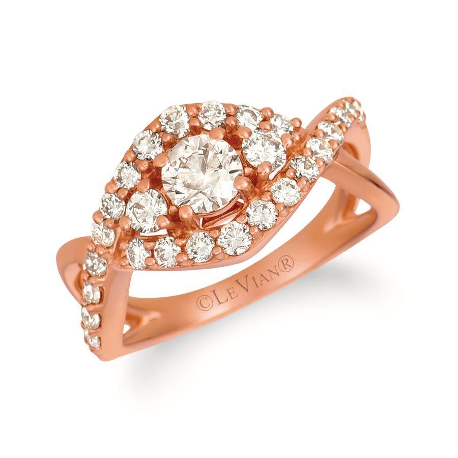 Le Vian Ladies Nude Palette Rings set in 14K Strawberry Gold