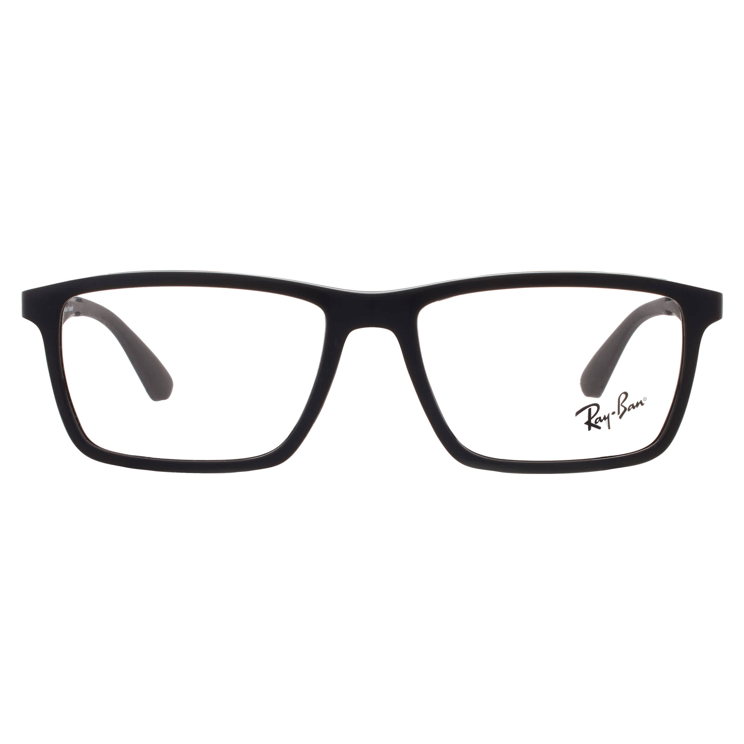 Ray-Ban Rb7056 Optics Eyeglasses Black Frame Clear Lenses Polarized 55-17