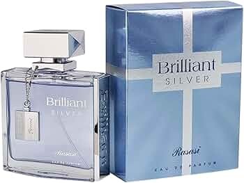 Rasasi Unisex Brilliant Silver EDP Spray 34 oz Fragrances 614514447154 25$