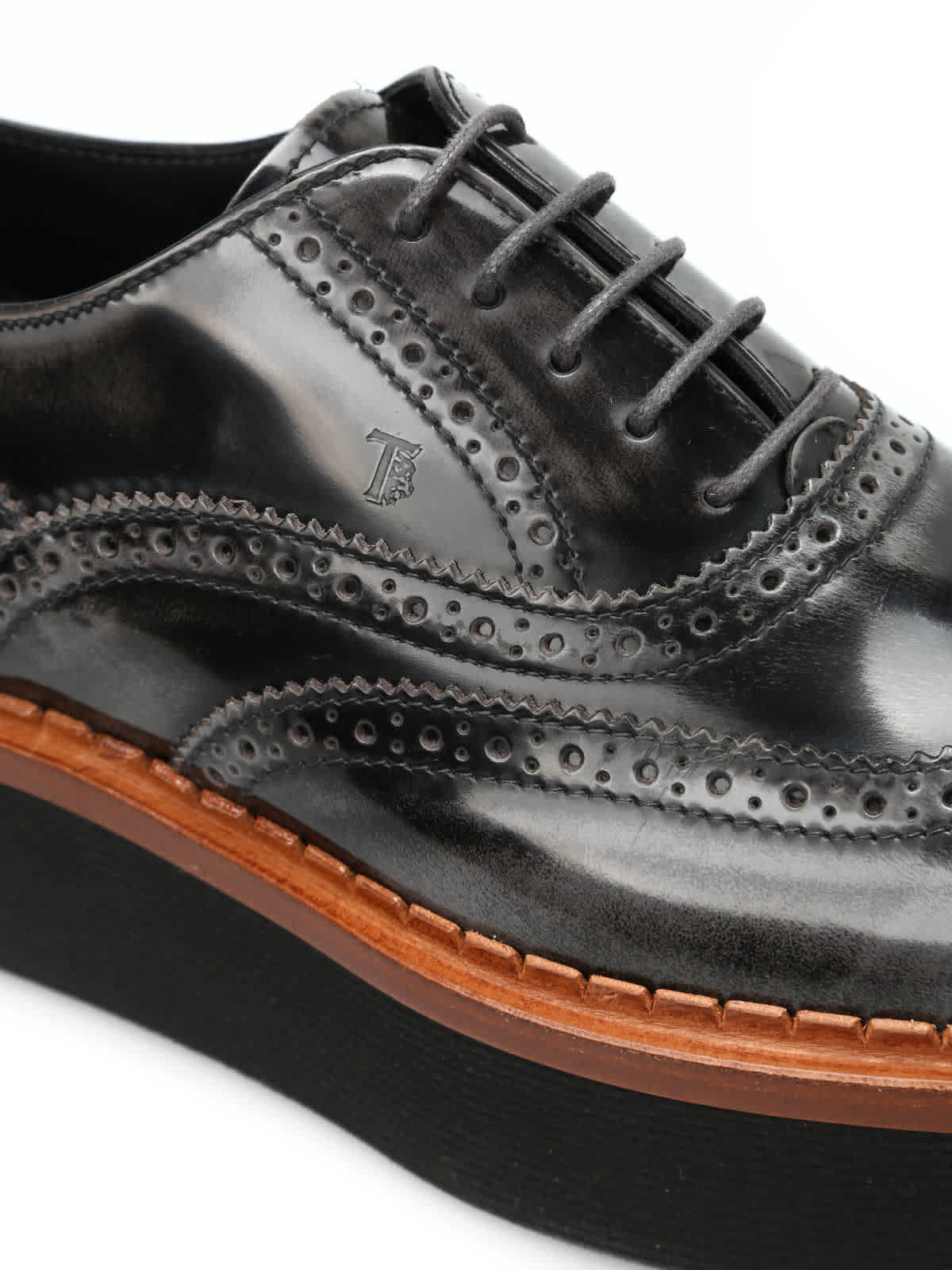 Tods Womens Brogue Shoes in Blackboard eBay