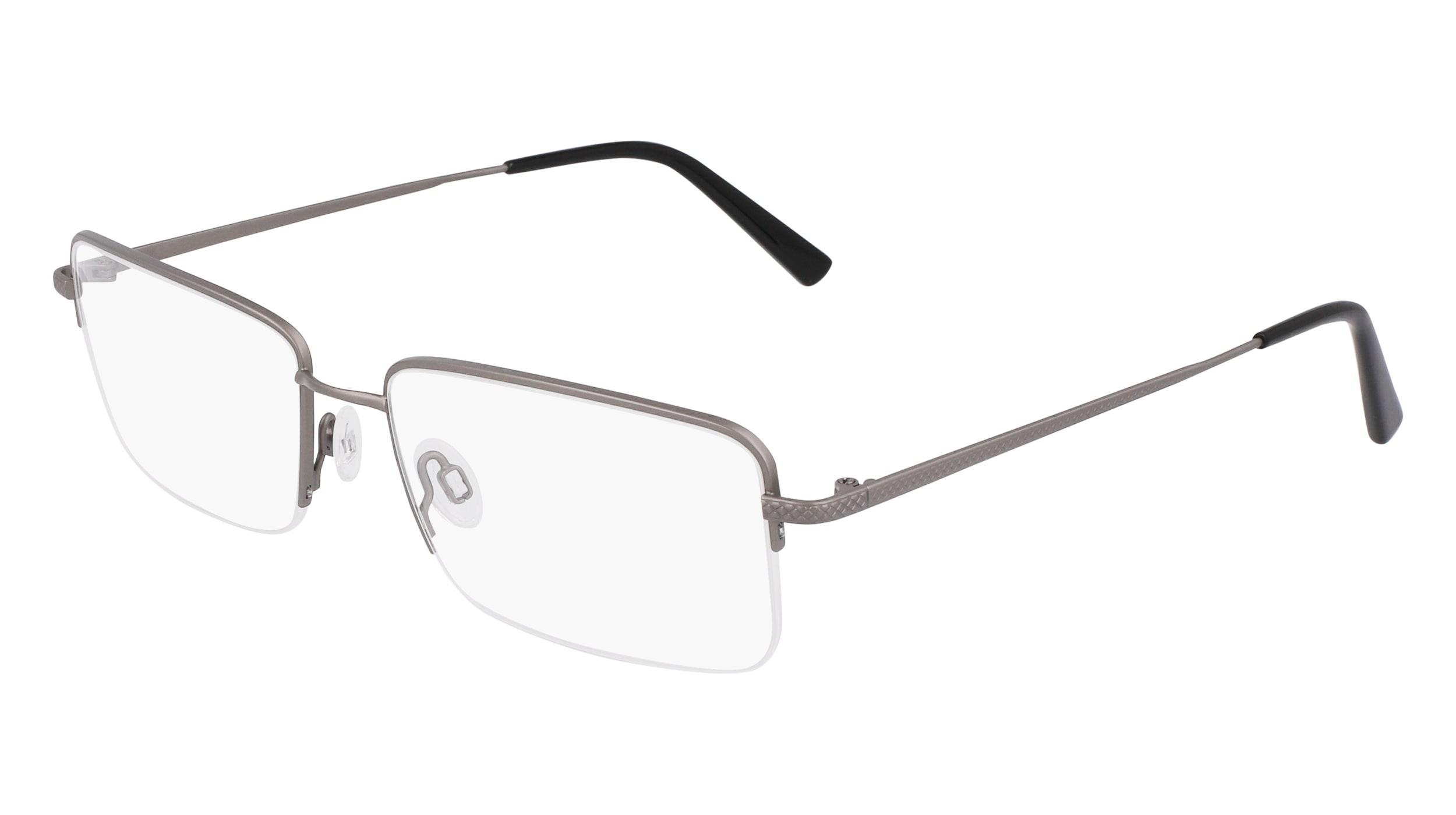 Flexon Demo Rectangular Mens Eyeglasses FLEXON H6073 070 59
