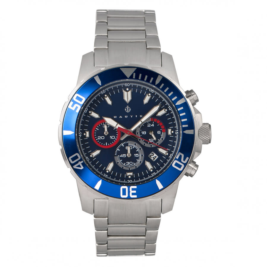 Nautis Dive Chrono 500 Chronograph Quartz Black Dial Mens Watch 17065-D
