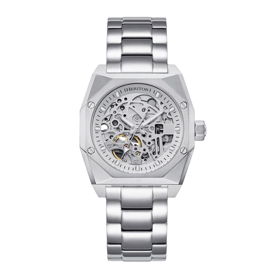 Heritor Elliott Automatic Silver Dial Mens Watch HERHS4005