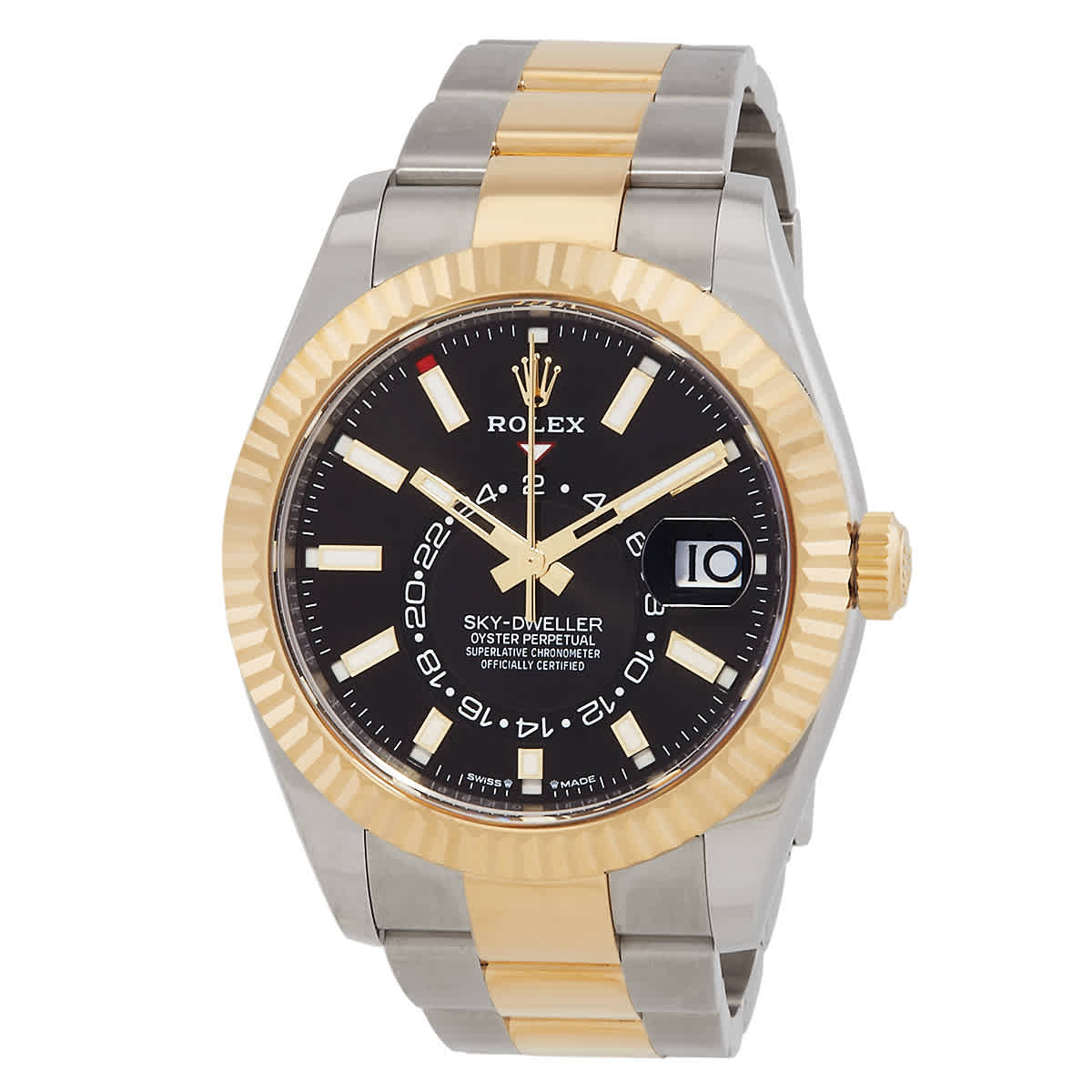 Rolex SkyDweller GMT Automatic Chronometer Black Dial Mens Watch 3369330003
