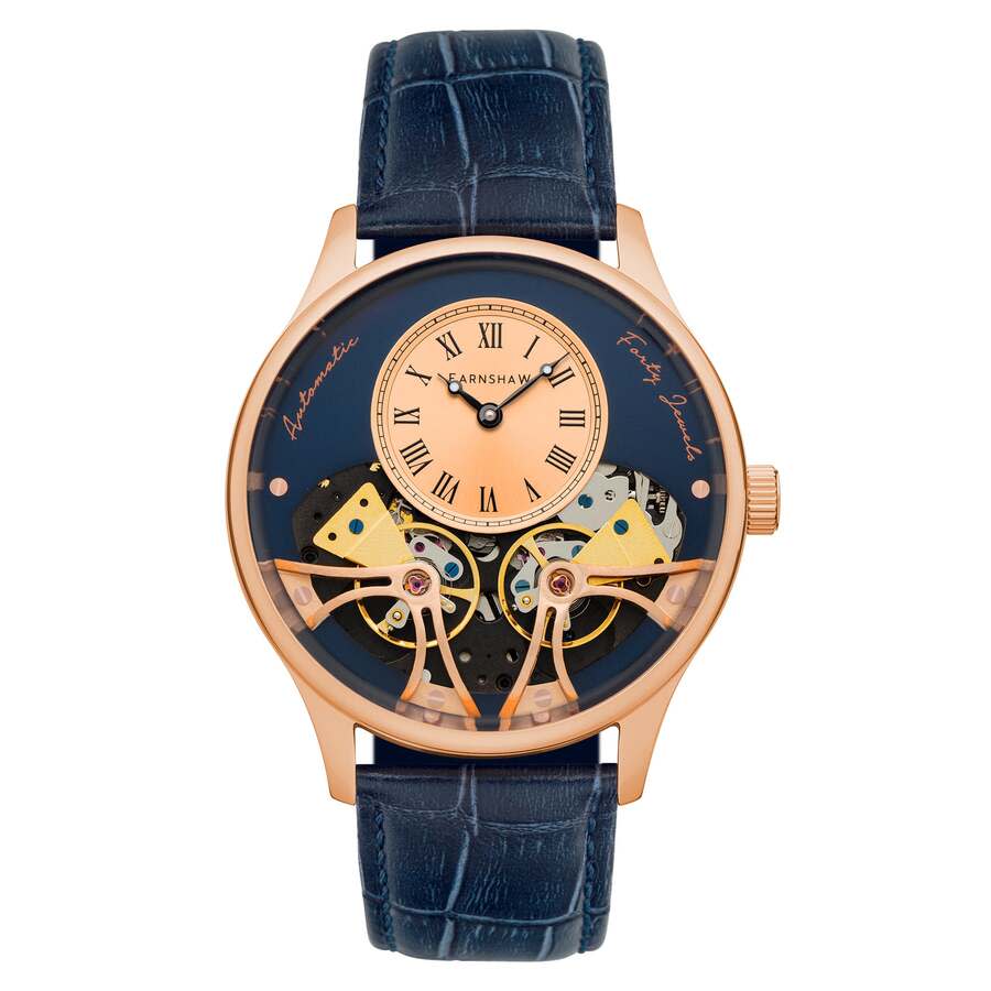 Thomas Earnshaw Scientists Faraday Double Barrel Rose Gold-tone Dial Mens Watch ES-8179-09 169$