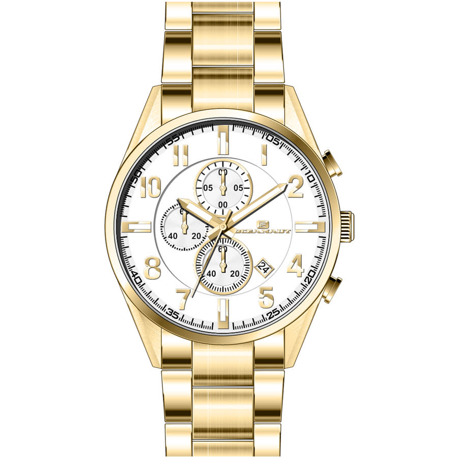 Oceanaut Escapade Chronograph Quartz Silver Dial Mens Watch OC5853 224$