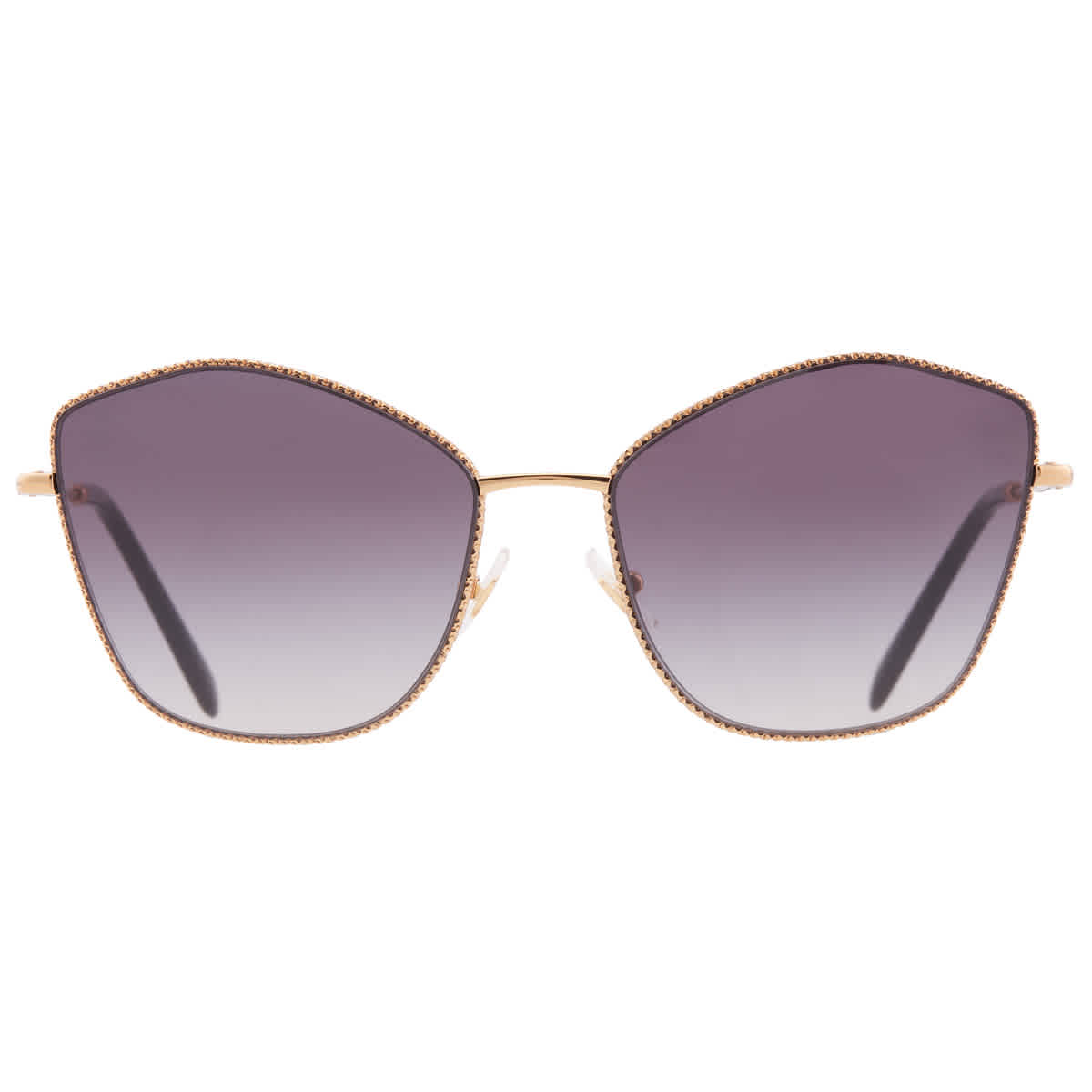 Miu Miu Grey Gradient Irregular Ladies Sunglasses MU 60VS 7OE5D1 60
